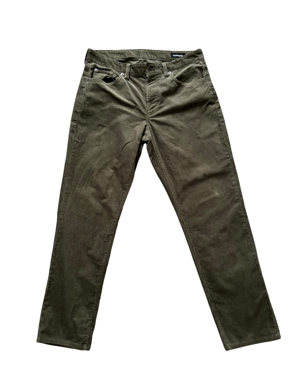 Bonobos Corduroy Slim Straight Men’s Pants - Olive